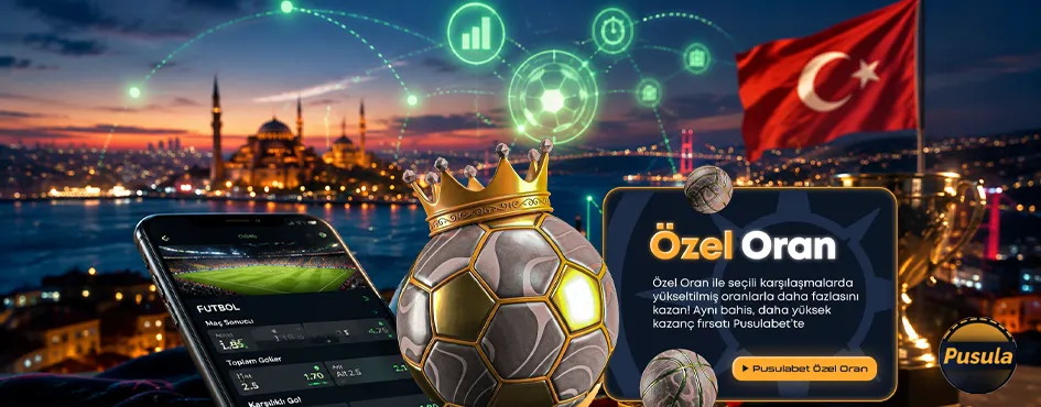 Altın futbol topu ile özel oran kampanyasının anlatıldığı görsel