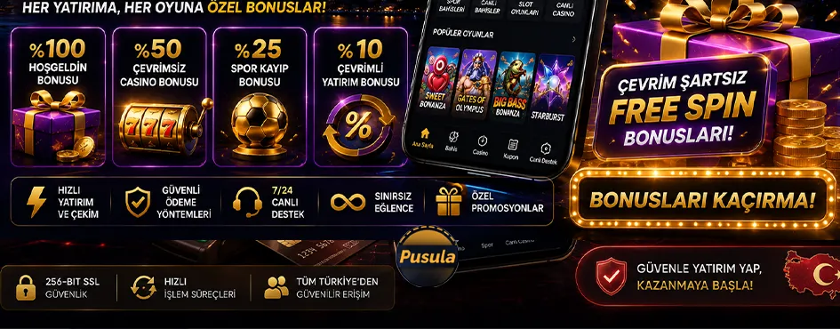 Çevrim şartsız free spin ve dört farklı bonus oranının tanıtımı