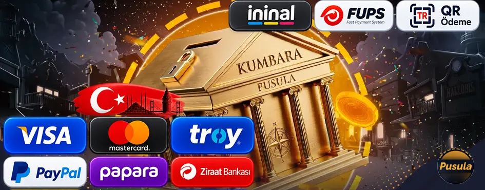 Visa, Papara, Troy ve QR ödeme logolarının yer aldığı kumbara görseli